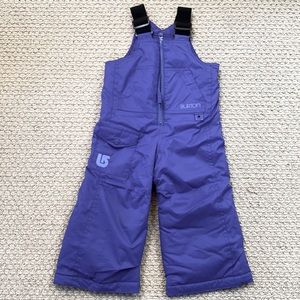Girls size 2T Burton ski bibs